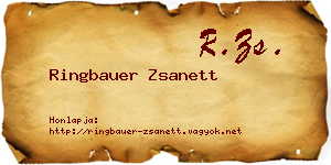 Ringbauer Zsanett névjegykártya